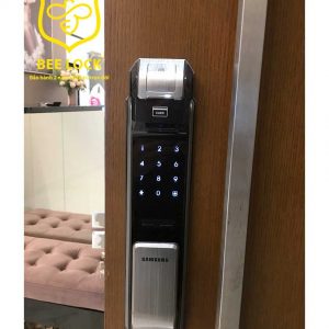 Lắp đặt thực tế khóa cửa điện tử Samsung P718
