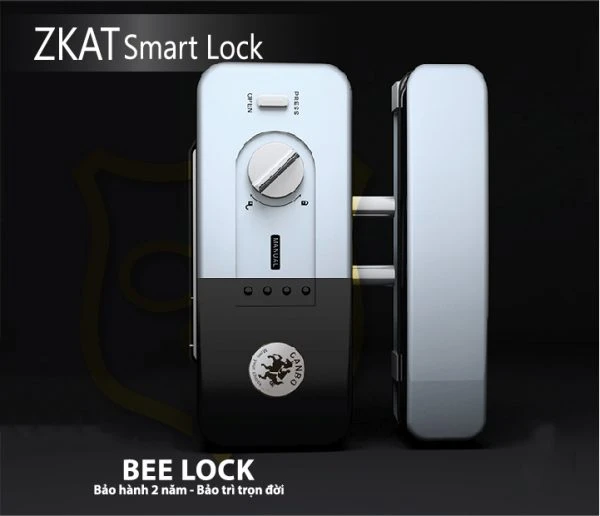 Khóa cửa vân tay cửa kính ZKAT SMart Lock