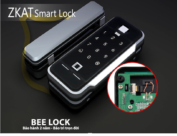 Khóa cửa kính ZKAT Smart Lock