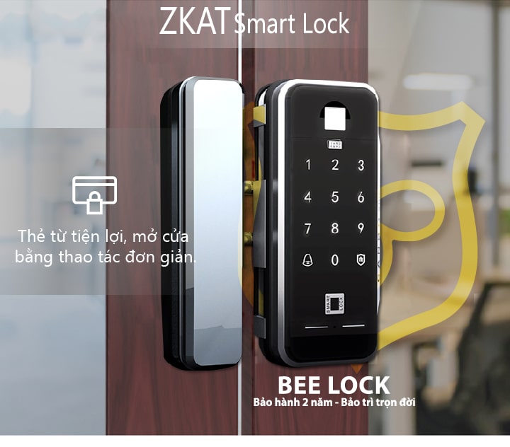 Khóa cửa kính ZKAT Smart Lock