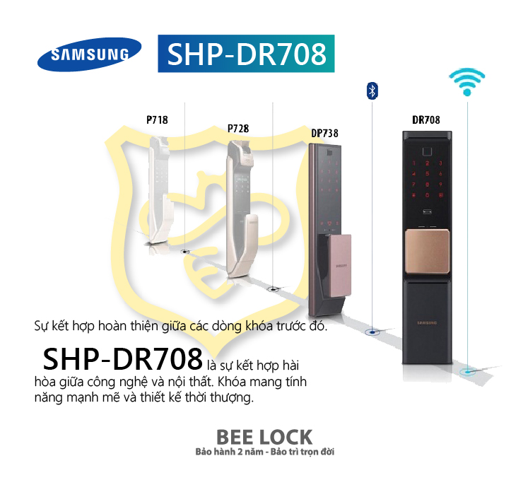 Khóa cửa điện tử Samsung SHP DR708
