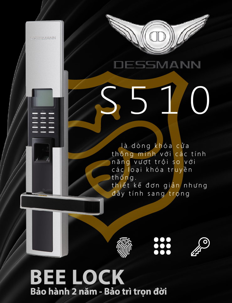 Khóa cửa điện tử Dessmann S510