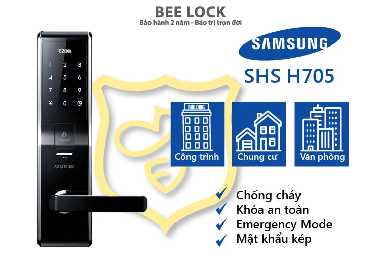 Khóa cửa vân tay Samsung SHS–H705