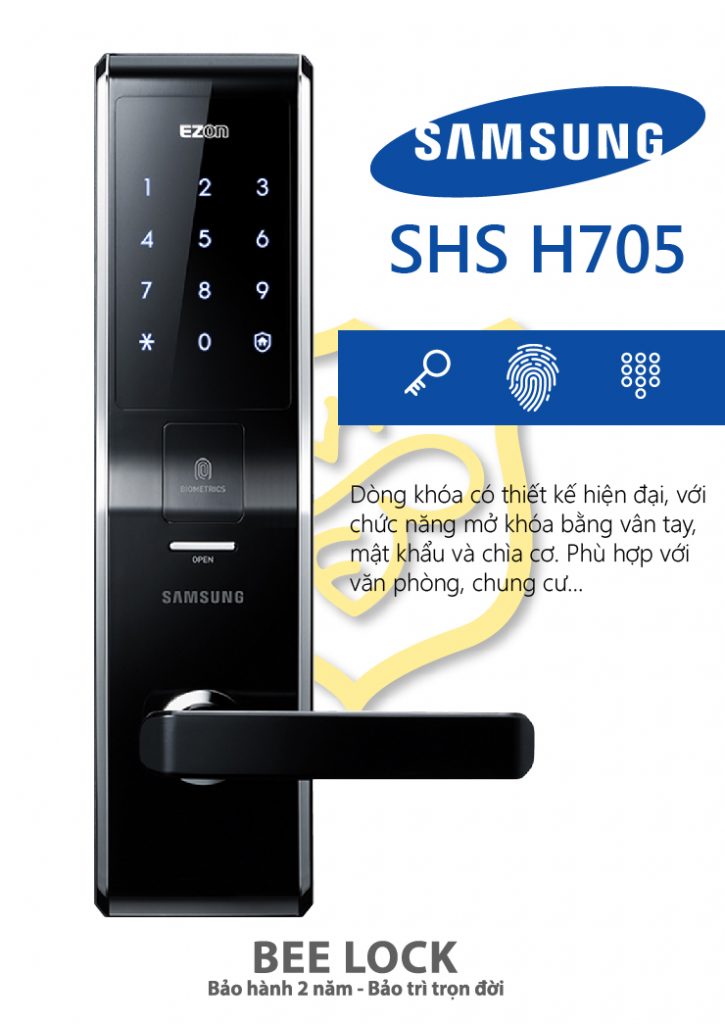 Khóa cửa điện tử Samsung SHS–H705