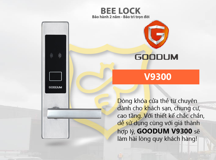Khóa cửa thẻ từ Goodum V9300