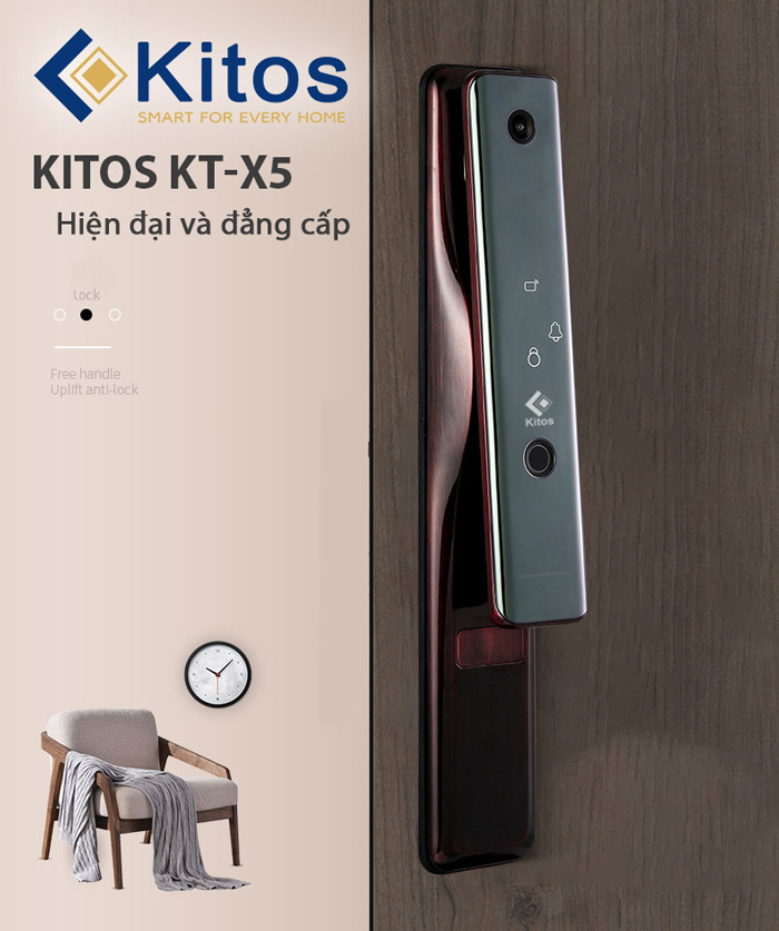 Khóa cửa vân tay camera Kitos KT-X5