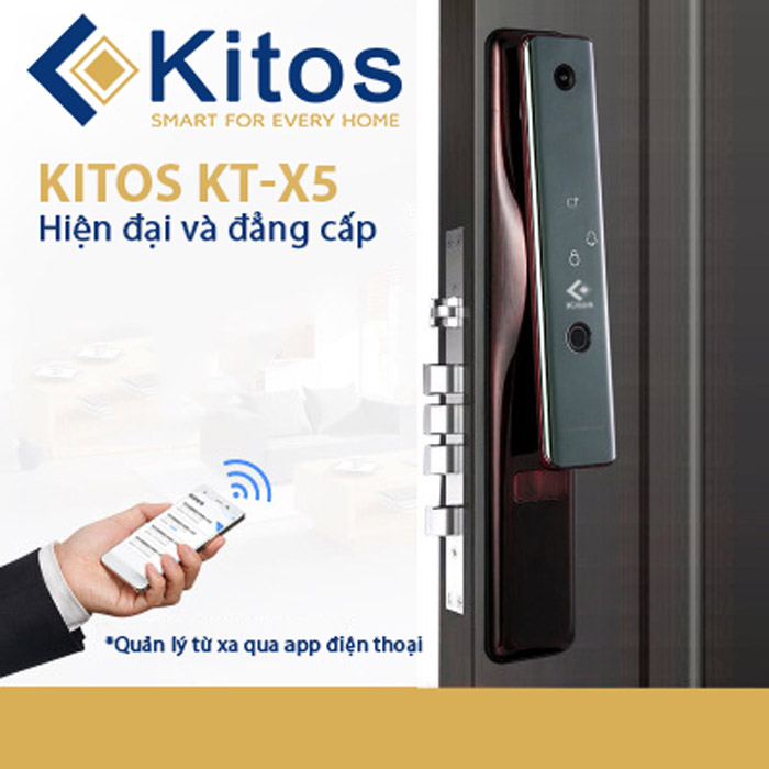 Khóa cửa vân tay camera Kitos KT-X5