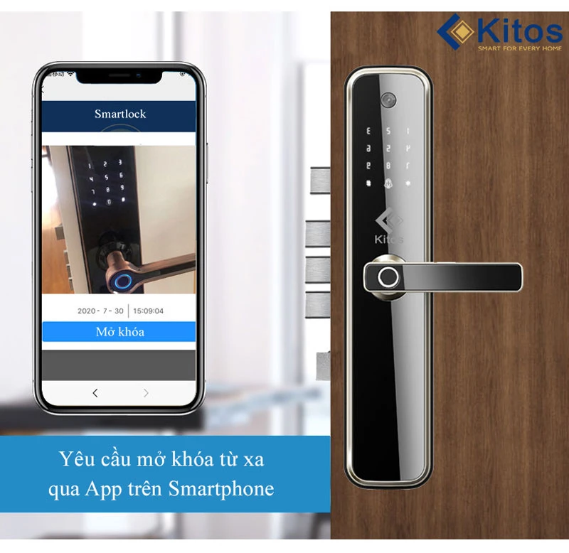 Kitos X3 mở qua App điện thoại