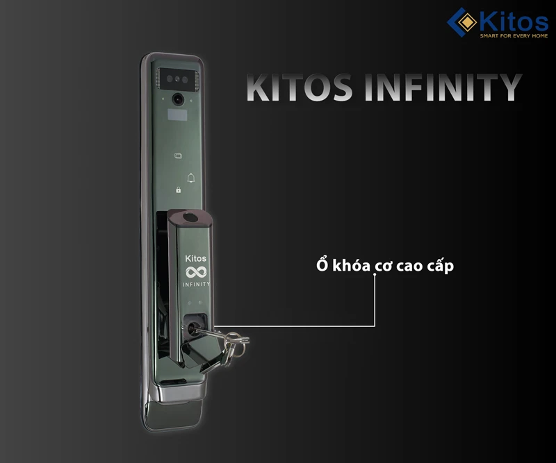 Khoá cửa vân tay 3D Face Kitos Infinity
