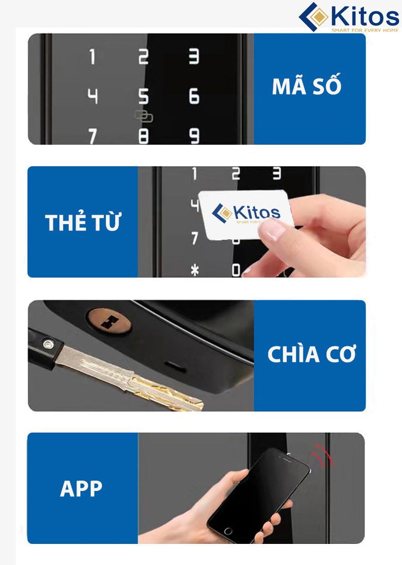 Khóa cửa thẻ từ mã số Kitos KT-V1